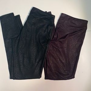 SET OF 2 Shine Leggings